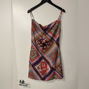 Multicolored mini dress
